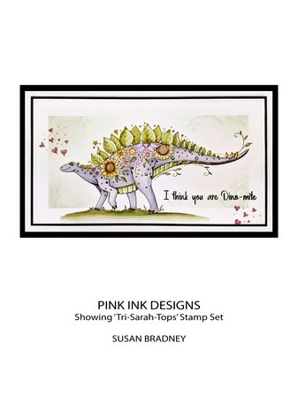 Pink Ink Designs Tri-Sarah-Tops A5 Clear Stamp (PI172) (OUTLET)