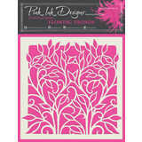 Pink Ink Designs Flowing Fronds Stencil (PINKST015) (OUTLET)