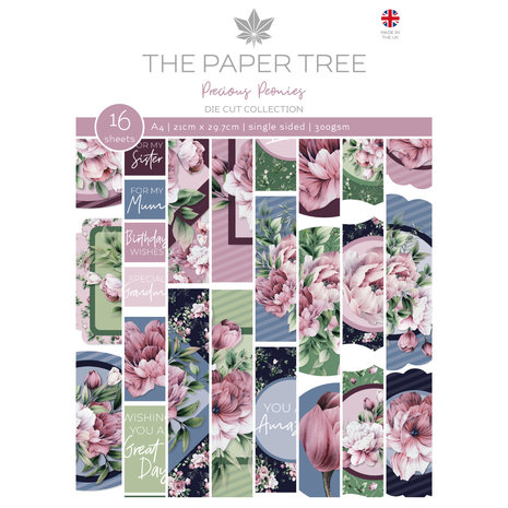 The Paper Tree Precious Peonies A4 Die Cut Collection (PTC1218) (OUTLET) The Paper Tree Precious Peonies A4 Die Cut Collection (PTC1218) (OUTLET)