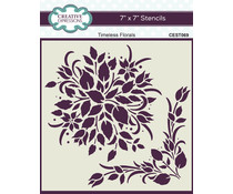 Creative Expressions Stencil 7x7 Inch Timeless Florals (CEST069)