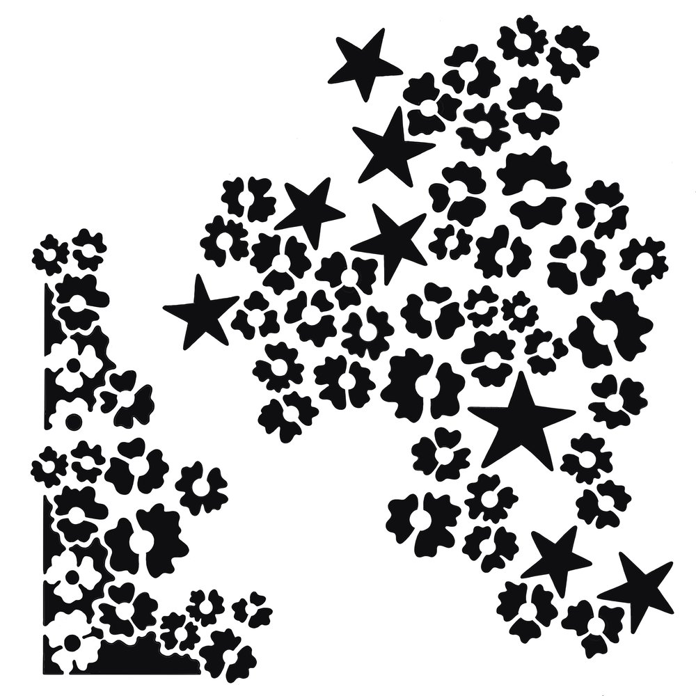 Creative Expressions Stencil 7x7 Inch Star Flower (CEST072) (OUTLET) Creative Expressions Stencil 7x7 Inch Star Flower (CEST072) (OUTLET)