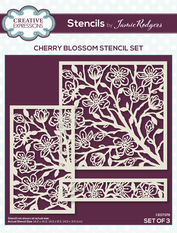 Creative Expressions Jamie Rodgers Stencil Cherry Blossom (CEST076) (OUTLET)