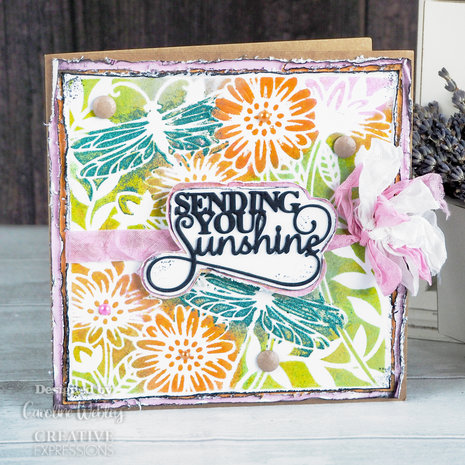 Creative Expressions Jamie Rodgers Stencil Delicate Dragonflies (CEST073) (OUTLET)