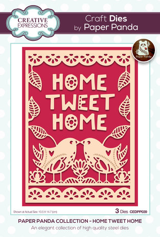 Creative Expressions Paper Panda Craft Die Home Tweet Home (CEDPP039) (OUTLET) Creative Expressions Paper Panda Craft Die Home Tweet Home (CEDPP039) (OUTLET)