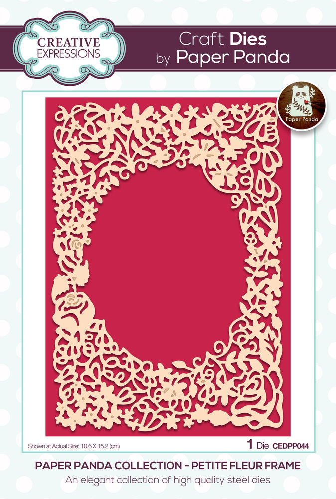 Creative Expressions Paper Panda Craft Die Petite Fleur Frame (CEDPP044) (OUTLET) Creative Expressions Paper Panda Craft Die Petite Fleur Frame (CEDPP044) (OUTLET)