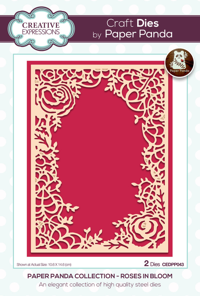 Creative Expressions Paper Panda Craft Die Roses In Bloom (CEDPP043) (OUTLET) Creative Expressions Paper Panda Craft Die Roses In Bloom (CEDPP043) (OUTLET)