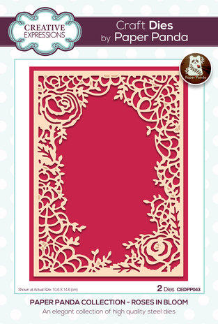 Creative Expressions Paper Panda Craft Die Roses In Bloom (CEDPP043) (OUTLET) Creative Expressions Paper Panda Craft Die Roses In Bloom (CEDPP043) (OUTLET)