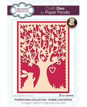 Creative Expressions Paper Panda Craft Die Where Love Grows (CEDPP042) (OUTLET)