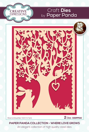 Creative Expressions Paper Panda Craft Die Where Love Grows (CEDPP042) (OUTLET) Creative Expressions Paper Panda Craft Die Where Love Grows (CEDPP042) (OUTLET)