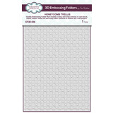 Creative Expressions Sue Wilson 3D Embossing Folder Honeycomb Trellis (EF3D-056) (OUTLET)