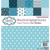Creative Expressions Sue Wilson Paper Pad 8x8 Inch Nautical Adventures (CEPP0010) (OUTLET)