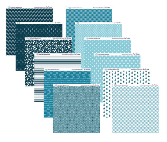 Creative Expressions Sue Wilson Paper Pad 8x8 Inch Nautical Adventures (CEPP0010) (OUTLET)