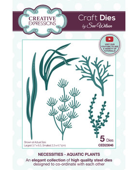 Creative Expressions Sue Wilson Craft Die Necessities Aquatic Plants (CED23046) (OUTLET)