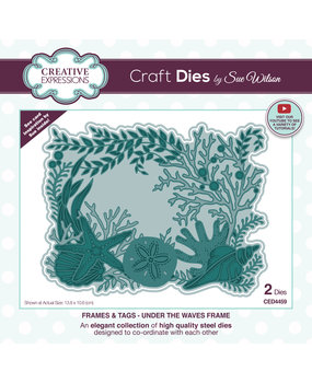 Creative Expressions Sue Wilson Craft Die Frames & Tags Under The Waves Frame (CED4459) (OUTLET)
