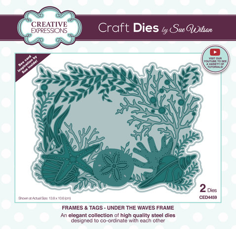 Creative Expressions Sue Wilson Craft Die Frames & Tags Under The Waves Frame (CED4459) (OUTLET)