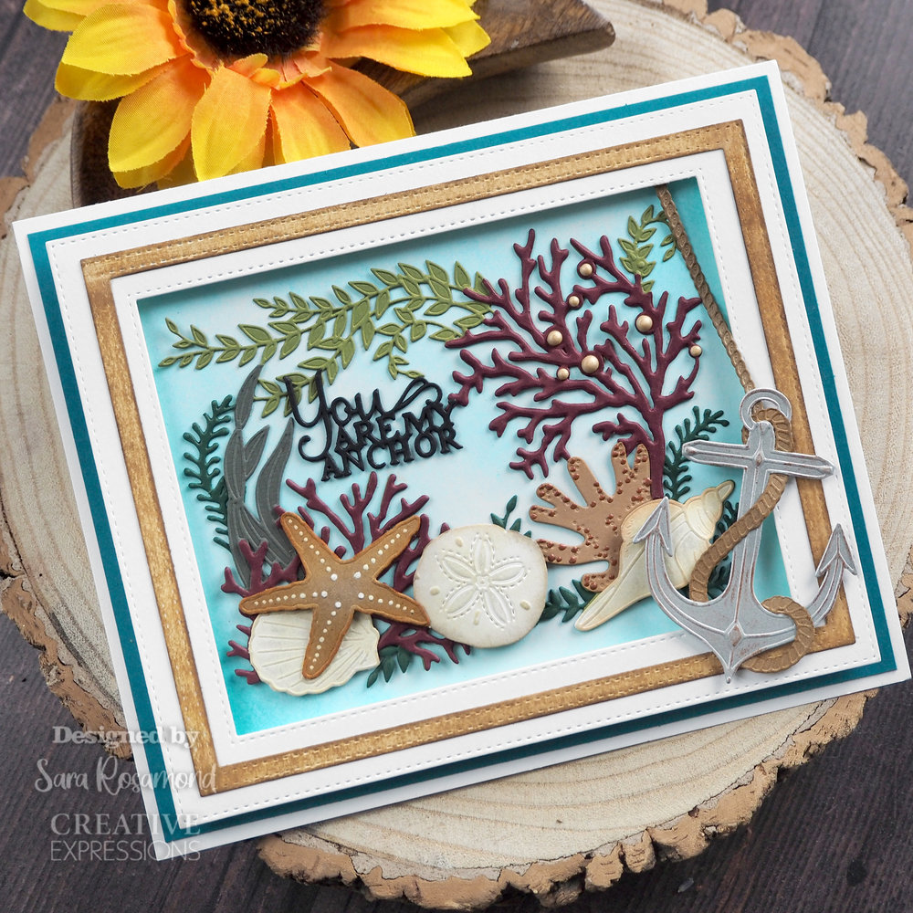 Creative Expressions Sue Wilson Craft Die Frames & Tags Under The Waves Frame (CED4459) (OUTLET)