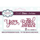 Creative Expressions Sue Wilson Craft Die Mini Expressions Duos To The Beach And Back (CEDME114) (OUTLET)