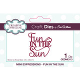 Creative Expressions Sue Wilson Craft Die Mini Expressions Fun In The Sun (CEDME113) (OUTLET)