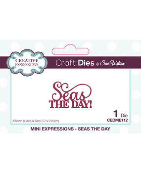 Creative Expressions Sue Wilson Craft Die Mini Expressions Seas The Day (CEDME112) (OUTLET)