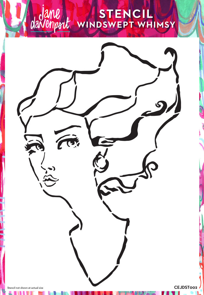 Creative Expressions Jane Davenport Stencil A4 Windswept Whimsy (CEJDST002) (OUTLET) Creative Expressions Jane Davenport Stencil A4 Windswept Whimsy (CEJDST002) (OUTLET)