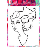 Creative Expressions Jane Davenport Stencil A4 Windswept Whimsy (CEJDST002) (OUTLET)
