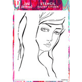 Creative Expressions Jane Davenport Stencil A4 Sultry Citizen (CEJDST003) (OUTLET)