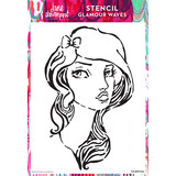 Creative Expressions Jane Davenport Stencil A4 Glamour Waves (CEJDST001) (OUTLET)