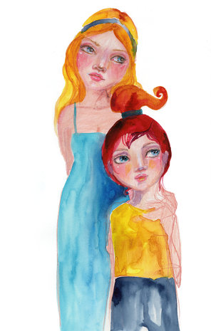 Creative Expressions Jane Davenport Stencil A4 Face to Face (8pcs) (CEJDST008) (OUTLET)