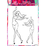Creative Expressions Jane Davenport Stencil A4 Beautiful Dreamer (CEJDST004) (OUTLET)