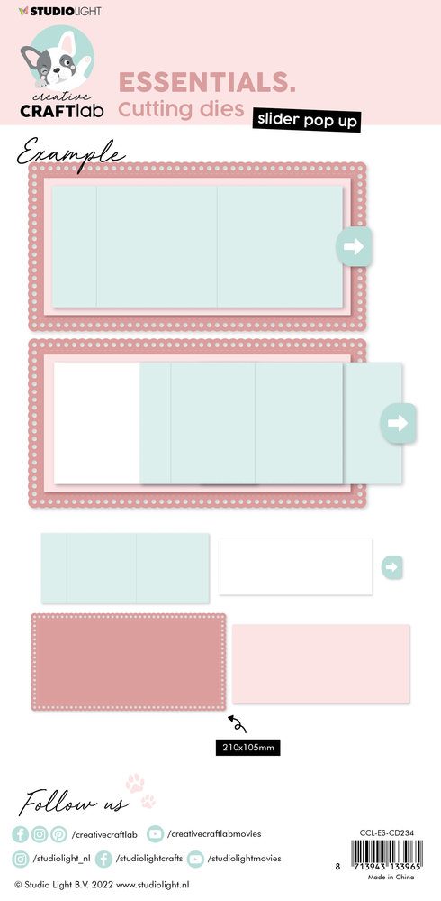 Creative Craftlab Essentials Cutting Dies Slider Pop Up (CCL-ES-CD234) (DISCONTINUED)