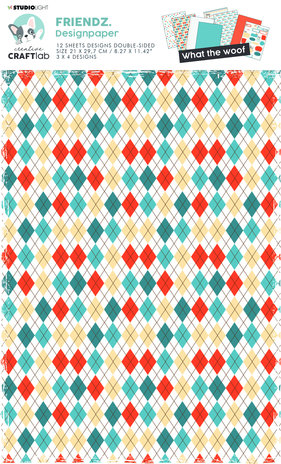 Creative Craftlab Friendz Design Paper What the Woof (CCL-FR-PS02) (OUTLET) Creative Craftlab Friendz Design Paper What the Woof (CCL-FR-PS02) (OUTLET)
