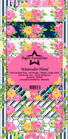 Paper Favourites Watercolor Floral Slim Paper Pack (PFS054) (DISCONTINUED) Paper Favourites Watercolor Floral Slim Paper Pack (PFS054) (DISCONTINUED)