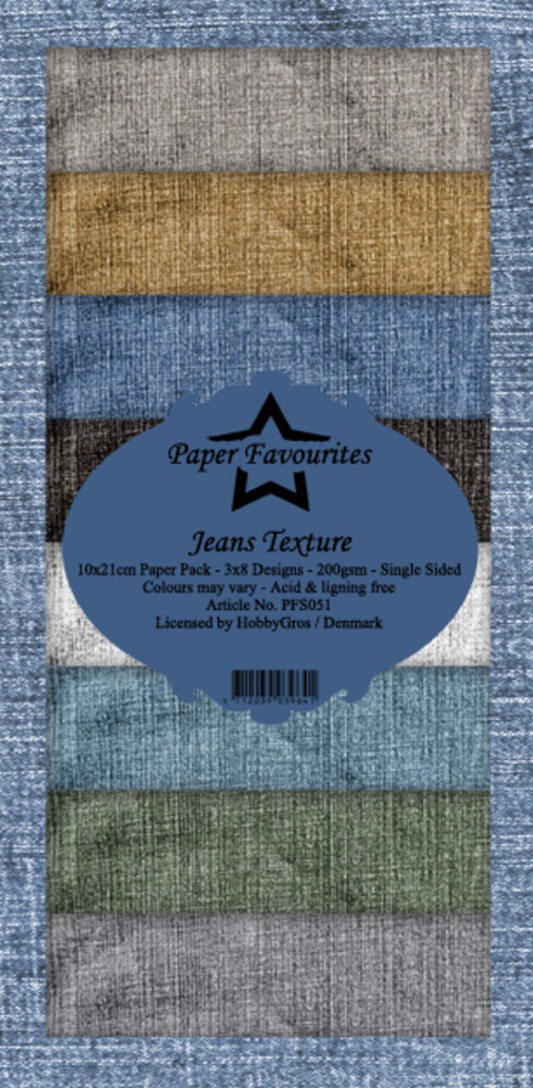Paper Favourites Jeans Texture Slim Paper Pack (PFS051) (DISCONTINUED)