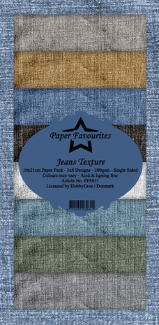Paper Favourites Jeans Texture Slim Paper Pack (PFS051) (DISCONTINUED)