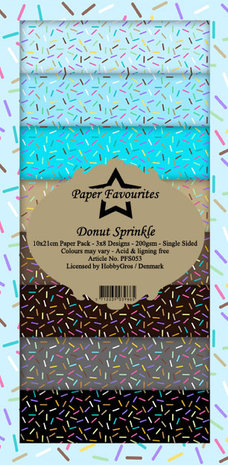 Paper Favourites Donut Sprinkle Slim Paper Pack (PFS053) (DISCONTINUED) Paper Favourites Donut Sprinkle Slim Paper Pack (PFS053) (DISCONTINUED)