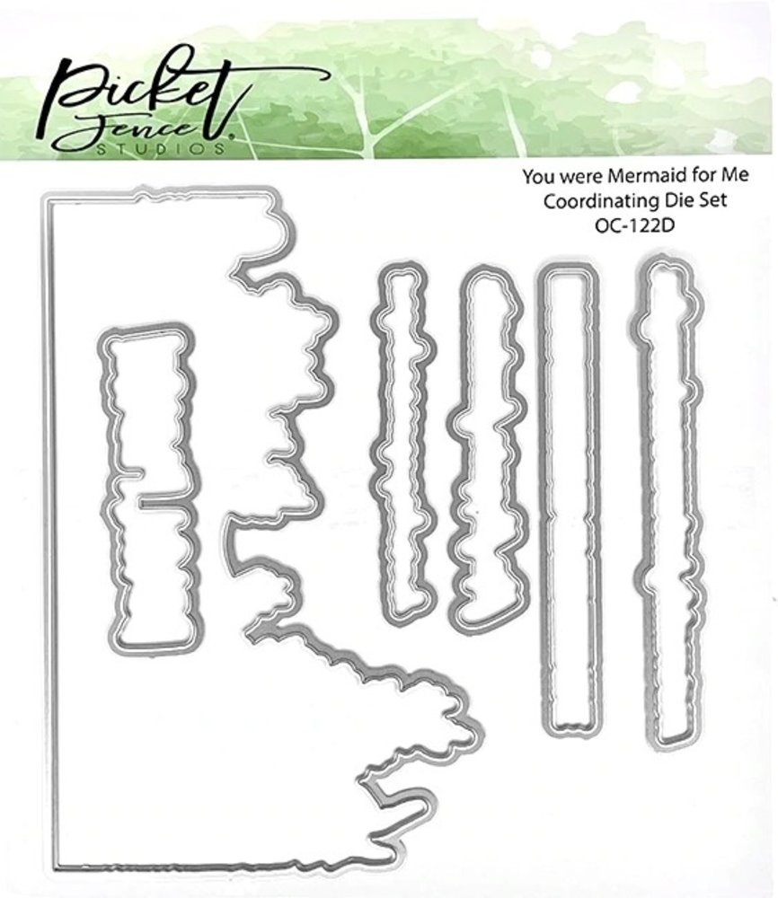 Picket Fence Studios You Were Mermaid for Me 6x6 Inch Metal Dies (OC-122D) (OUTLET)
