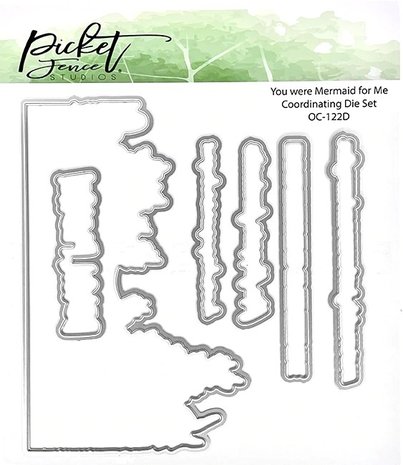 Picket Fence Studios You Were Mermaid for Me 6x6 Inch Metal Dies (OC-122D) (OUTLET)