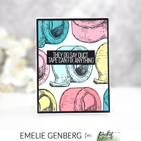 Picket Fence Studios Duct Tape Can Fix Anything 3x4 Inch Clear Stamps (S-205) (OUTLET) Picket Fence Studios Duct Tape Can Fix Anything 3x4 Inch Clear Stamps (S-205) (OUTLET)