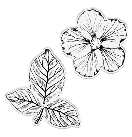 Gemini Decoupage Flower Stamp & Die Radiant Rose (GEM-STD-RADR) (DISCONTINUED)