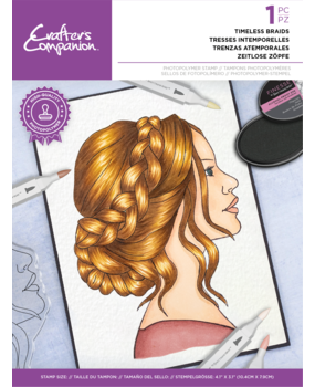 Crafter's Companion Natural Beauty Clear Stamp Timeless Braids (CC-STP-TIBR) (OUTLET)