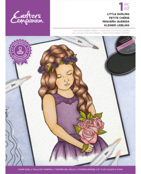 Crafter's Companion Natural Beauty Clear Stamp Little Darling (CC-STP-LIDA) (OUTLET)