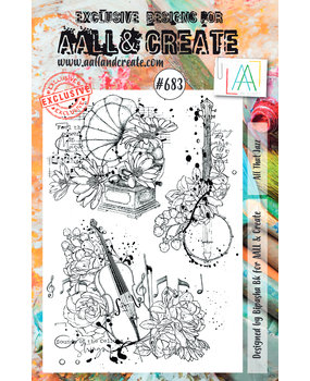 Aall and Create Stamp Set A5 All That Jazz (AALL-TP-683) (DISCONTINUED)