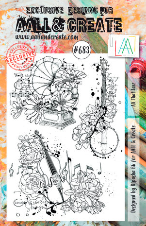 Aall and Create Stamp Set A5 All That Jazz (AALL-TP-683) (DISCONTINUED) Aall and Create Stamp Set A5 All That Jazz (AALL-TP-683) (DISCONTINUED)