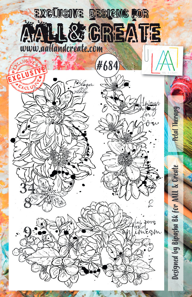 Aall and Create Stamp Set A5 Petal Therapy (AALL-TP-684) (DISCONTINUED) Aall and Create Stamp Set A5 Petal Therapy (AALL-TP-684) (DISCONTINUED)
