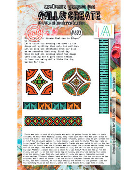 Aall and Create Stamp Set A6 African Voices (AALL-TP-692) (DISCONTINUED)