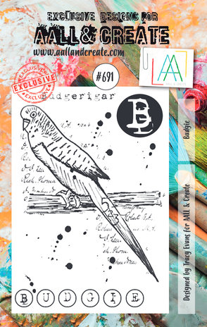 Aall and Create Stamp Set A7 Budgie (AALL-TP-691) (DISCONTINUED) Aall and Create Stamp Set A7 Budgie (AALL-TP-691) (DISCONTINUED)