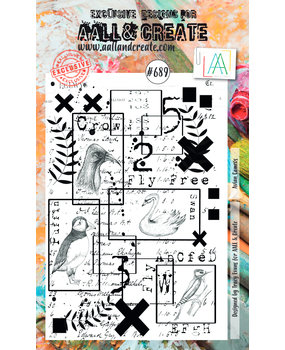 Aall and Create Stamp Set A6 Avian Cameos (AALL-TP-689) (DISCONTINUED)