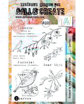 Aall and Create Stamp Set A5 Sparrow (AALL-TP-688) (DISCONTINUED) Aall and Create Stamp Set A5 Sparrow (AALL-TP-688) (DISCONTINUED)
