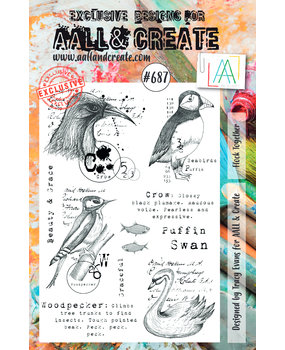 Aall and Create Stamp Set A5 Flock Together (AALL-TP-687) (DISCONTINUED)
