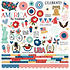 America the Beautiful Cardstock Sticker (18101) (OUTLET)